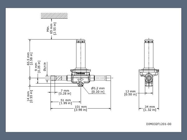 EVR 2 Solenoidinis vožtuvas  ODF-ODF 1/4in Multi 24