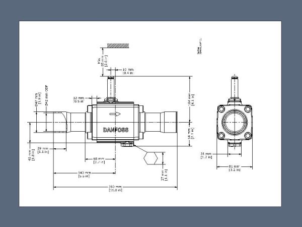 EVR 32 Solenoidinis vožtuvas  ODF-ODF 42mm Singlep.