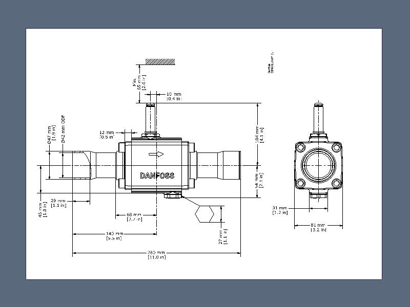 EVR 32 Solenoidinis vožtuvas ODF-ODF 42mm Singlep. EVR 32 Solenoidinis vožtuvas ODF-ODF 42mm Singlep.