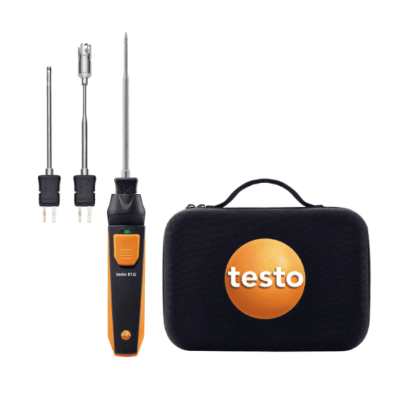 Rinkinys termometrų - Testo 915i. Kuriame yra oro zondas (TC K tipas