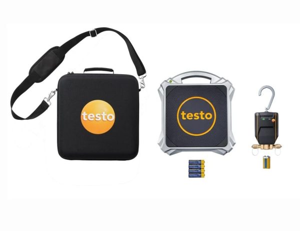 Skaitmeninės šaltnešio svarstyklės ir išmanusis vožtuvas su Bluetooth - Testo 560i. Matavimo diapazonas: nuo 0 iki 100 kg