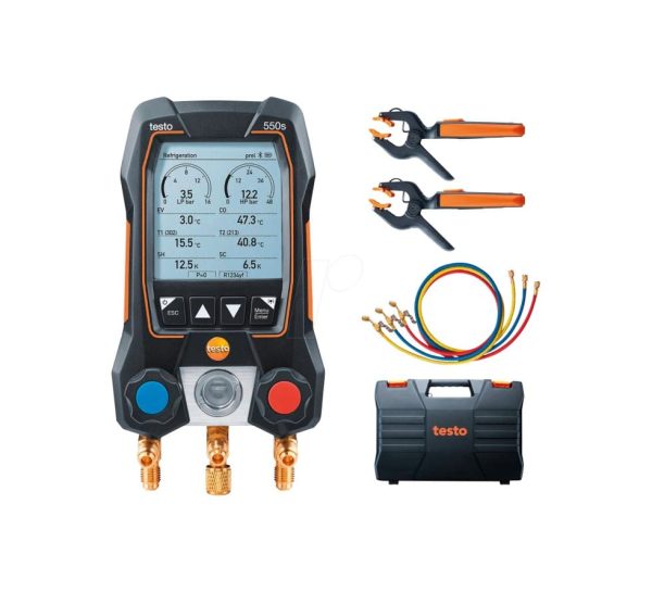 Rinkinys Testo 550s - skaitmeninis kolektoriaus su dvikrypčiu vožtuvų bloku