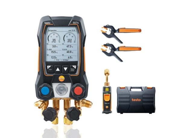 Rinkinys Testo 557s - skaitmeninis kolektorius Testo 557s su 4 krypčių vožtuvų bloku