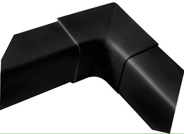 Alkūnė sujungiamoji vidinė 90° juoda